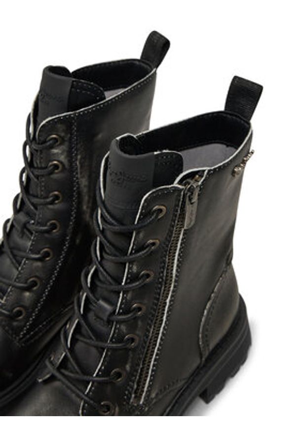 Pepe Jeans Trapery Kane PLS50548 Czarny. Kolor: czarny. Materiał: skóra