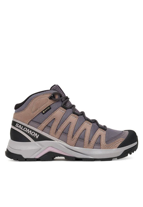 salomon - Salomon Trekkingi X-Adventure Recon Mid Gore-Tex L47753400 Fioletowy. Kolor: fioletowy. Materiał: materiał