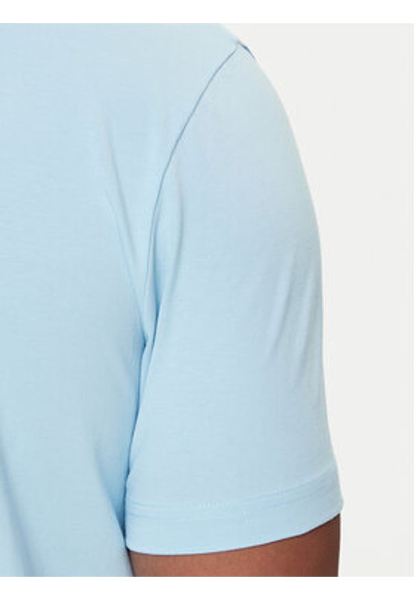 BOSS T-Shirt 50506373 Błękitny Regular Fit. Kolor: niebieski. Materiał: bawełna