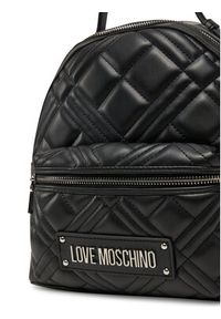 Love Moschino - LOVE MOSCHINO Plecak JC4148PP1MLA000B Czarny. Kolor: czarny. Materiał: skóra