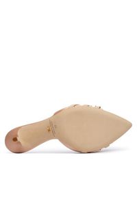 Elisabetta Franchi Klapki SA-76L-62E2-V500 Beżowy. Kolor: beżowy. Materiał: materiał #3