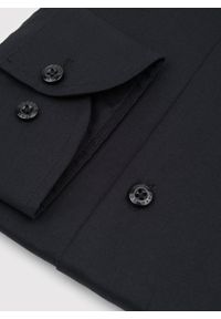 Pako Lorente - PAKO LORENTE - Czarna koszula męska. Kolor: czarny, biały. Materiał: bawełna. Długość rękawa: długi rękaw. Długość: długie #2