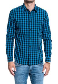 Wrangler - MĘSKA KOSZULA WRANGLER LS 1 PKT SHIRT DIRECTOIRE BLUE W5A14MXKL 112129960 #4
