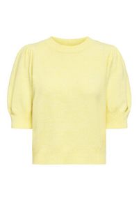 only - ONLY Sweter Rica 15318551 Żółty Regular Fit. Kolor: żółty. Materiał: syntetyk #6
