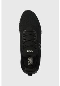 Karl Lagerfeld sneakersy VELOCITOR II kolor czarny KL52919. Nosek buta: okrągły. Zapięcie: sznurówki. Kolor: czarny. Materiał: guma #4