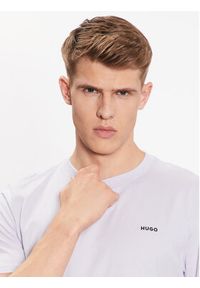 Hugo T-Shirt Dero222 50466158 Fioletowy Regular Fit. Kolor: fioletowy. Materiał: bawełna #5