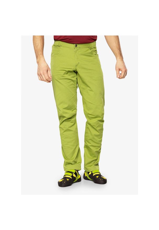 OCUN - Spodnie wspinaczkowe męskie Ocun Drago Organic Pants. Kolor: zielony