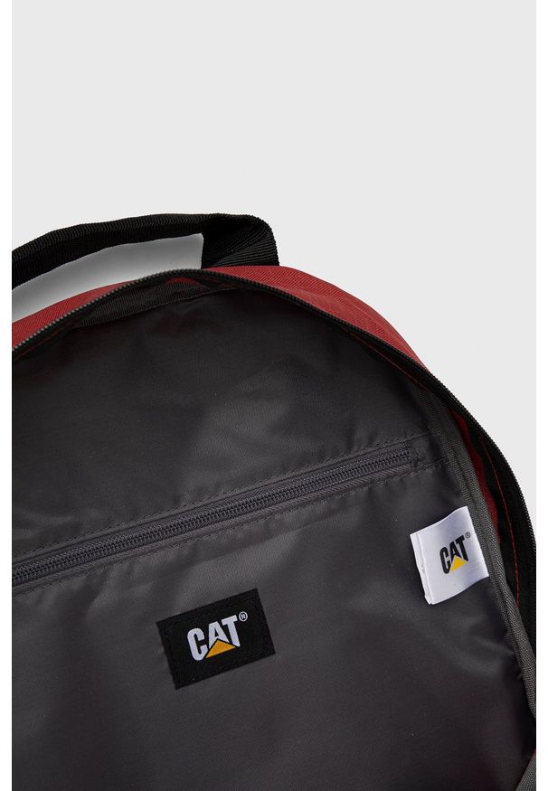 CATerpillar - Caterpillar plecak kolor czerwony duży. Kolor: czerwony