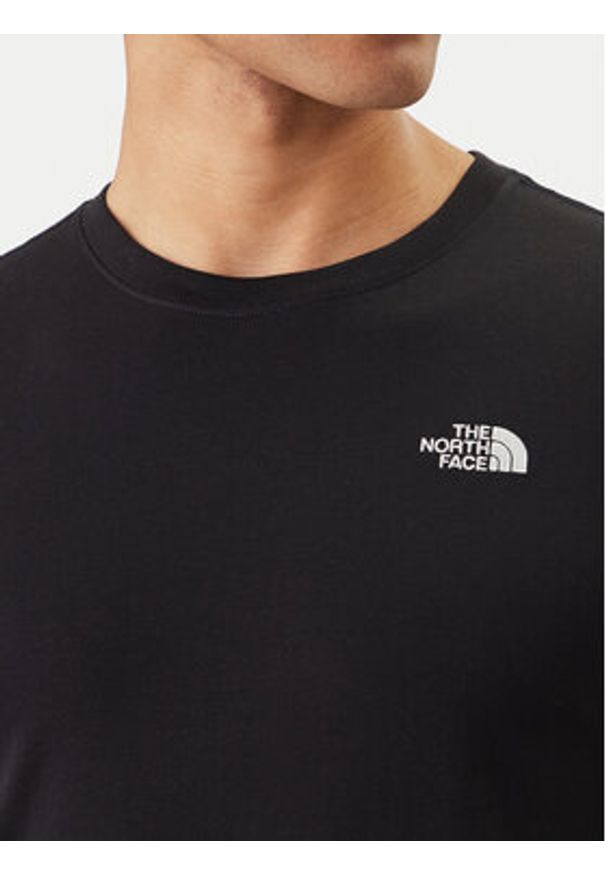 The North Face Longsleeve Evolution Simple Dome NF0A8EU3 Czarny Regular Fit. Kolor: czarny. Materiał: syntetyk, bawełna. Długość rękawa: długi rękaw