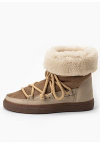 Inuikii - INUIKII CLASSIC HIGH Śniegowce damskie. Okazja: na spacer, do pracy, na co dzień. Kolor: beżowy. Styl: casual #1