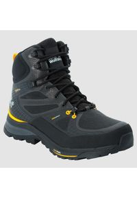 Buty trekkingowe męskie Jack Wolfskin Force Trekker Texapore Mid. Wysokość cholewki: za kostkę. Zapięcie: sznurówki. Kolor: żółty, wielokolorowy, czarny. Materiał: materiał, tkanina, syntetyk. Szerokość cholewki: normalna