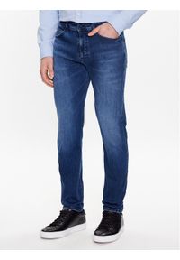 BOSS - Boss Jeansy Taber Zip 50490533 Niebieski Tapered Fit. Kolor: niebieski