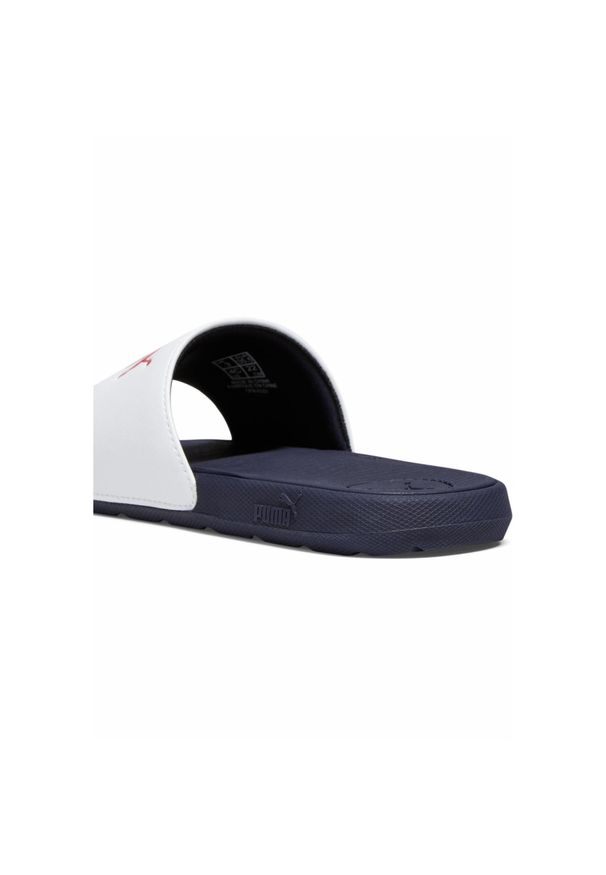 Puma - Młodzieżowe klapki Cool Cat 2.0 PUMA White Navy For All Time Red Blue. Kolor: biały, wielokolorowy, niebieski. Sezon: lato. Styl: młodzieżowy