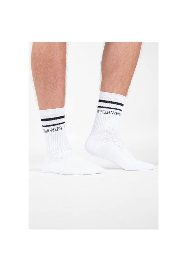 GORILLA WEAR - Skarpetki dla dorosłych Gorilla Wear Crew Socks. Kolor: biały