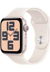 APPLE - Smartwatch Apple Watch SE GPS 40mm Starlight Alu Sport S/M Beżowy (MXEF3QN/A). Rodzaj zegarka: smartwatch. Kolor: beżowy. Styl: sportowy