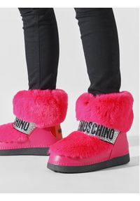 Love Moschino - LOVE MOSCHINO Śniegowce JA24202G0HJW0604 Różowy. Kolor: różowy. Materiał: materiał