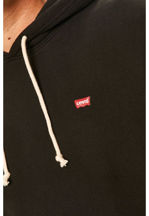 Levi's® - Levi's - Bluza. Okazja: na spotkanie biznesowe, na co dzień. Kolor: czarny. Materiał: dzianina. Wzór: gładki. Styl: casual, biznesowy