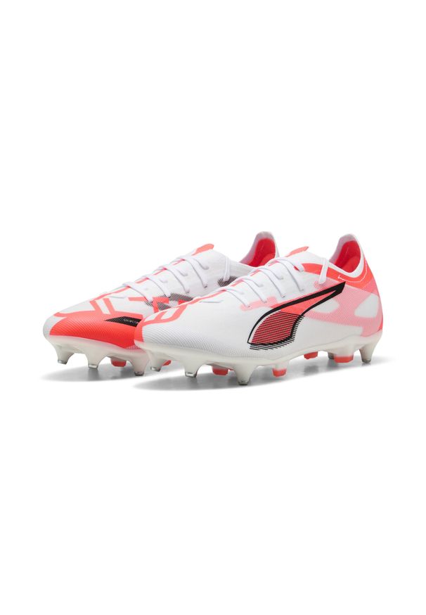 Puma - Buty piłkarskie FUTURE 5 MATCH MxSG PUMA White Black Glowing Red. Kolor: wielokolorowy, biały, czerwony, czarny. Sport: piłka nożna