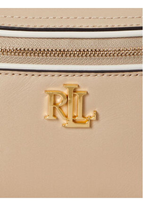 Lauren Ralph Lauren - LAUREN RALPH LAUREN Torebka 431974467002 Beżowy. Kolor: beżowy. Materiał: skórzane