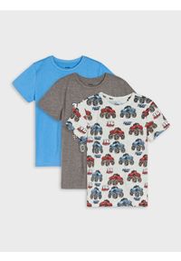 Sinsay - Koszulki z motywem pojazdów 3 pack - szary. Kolor: szary #1