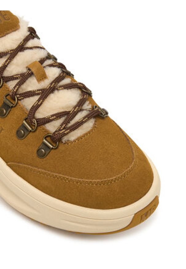 Moon Boot Sneakersy Moon247 City Shearling 80D2490040 Brązowy. Kolor: brązowy. Materiał: zamsz, skóra