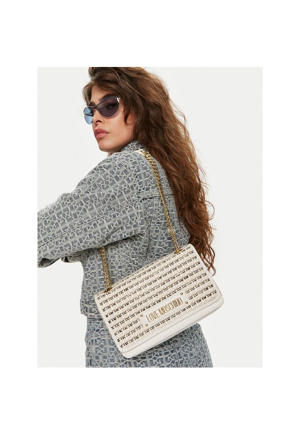Love Moschino - Torebka LOVE MOSCHINO. Kolor: kremowy