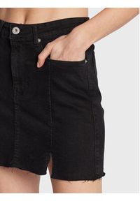 Brave Soul Spódnica jeansowa LSKD-494DRIES Czarny Regular Fit. Kolor: czarny. Materiał: bawełna #3
