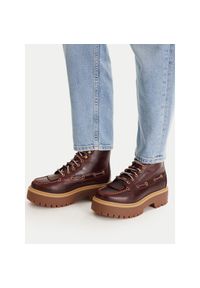 Trzewiki Timberland. Kolor: czerwony. Styl: street #1