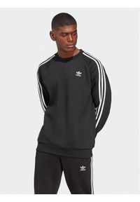 Adidas - adidas Bluza adicolor Classics 3-Stripes Crew IA4861 Czarny Regular Fit. Kolor: czarny. Materiał: syntetyk, bawełna #1