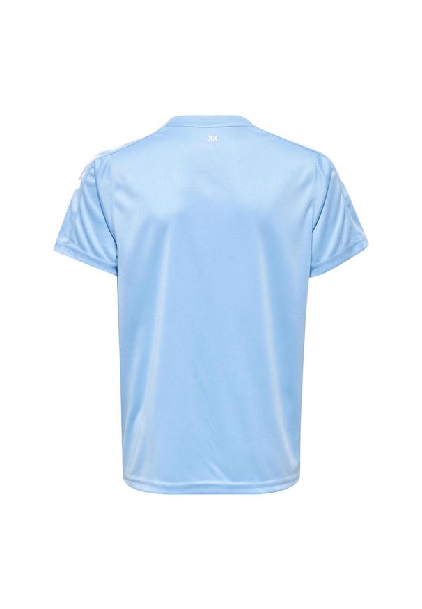 Koszulka sportowa z krótkim rękawem dziecięca Hummel Core XK Kids Poly Jersey. Kolor: niebieski. Materiał: jersey. Długość rękawa: krótki rękaw. Długość: krótkie