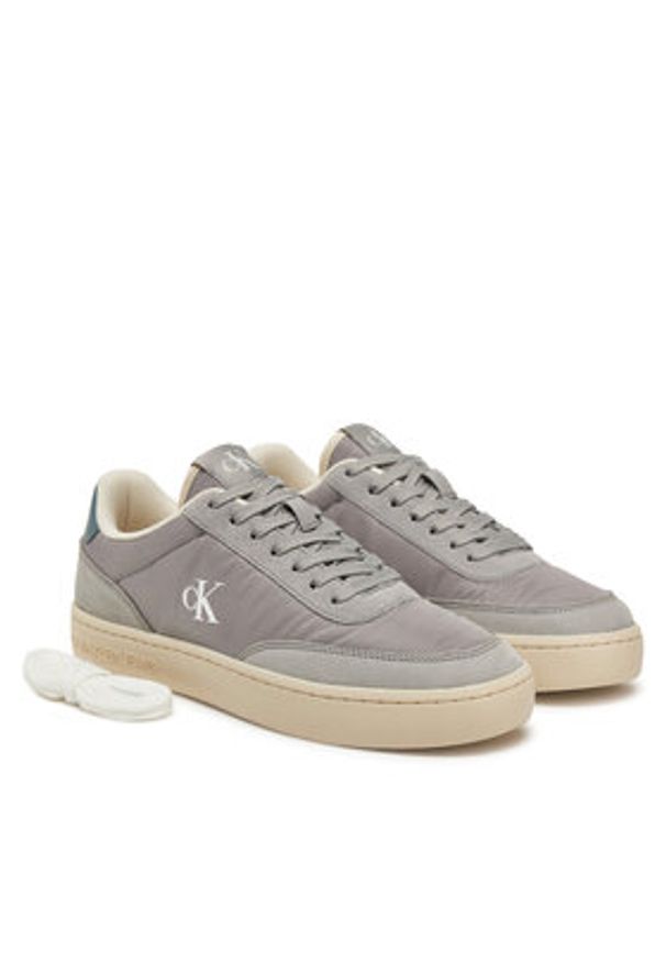 Calvin Klein Jeans Sneakersy Classic Cupsole In Tc YM0YM01194 Szary. Kolor: szary. Materiał: zamsz, skóra