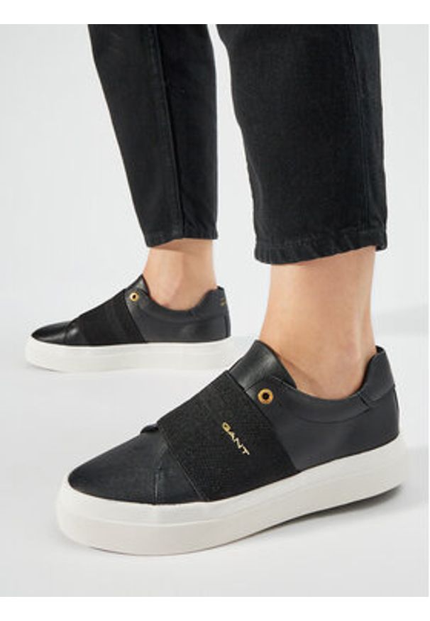GANT - Gant Sneakersy Avona Sneaker 28531450 Czarny. Kolor: czarny. Materiał: skóra