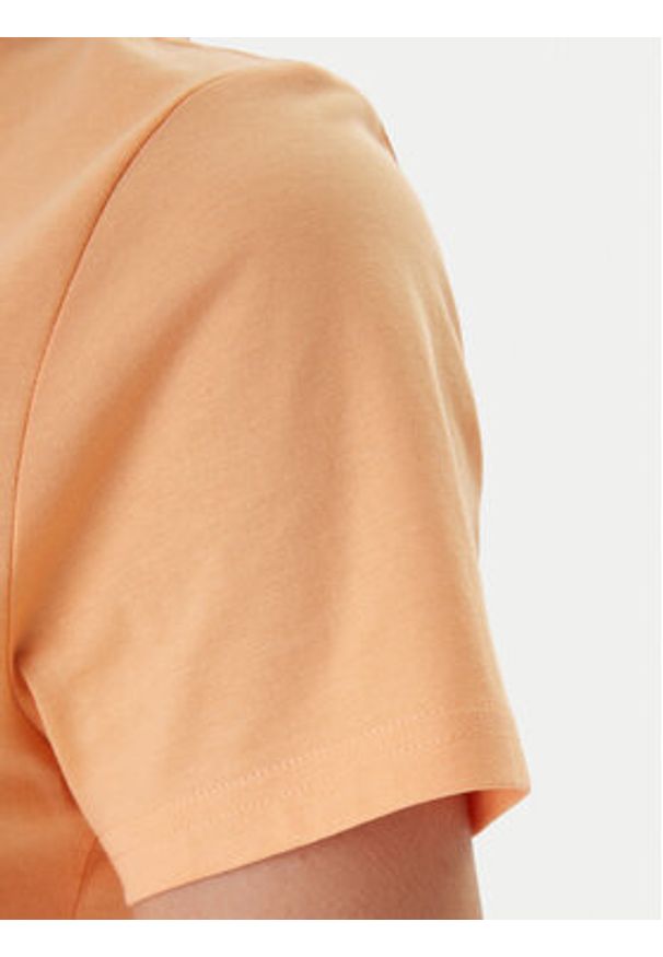 Hugo - HUGO T-Shirt Classic 50513667 Pomarańczowy Slim Fit. Kolor: pomarańczowy. Materiał: bawełna