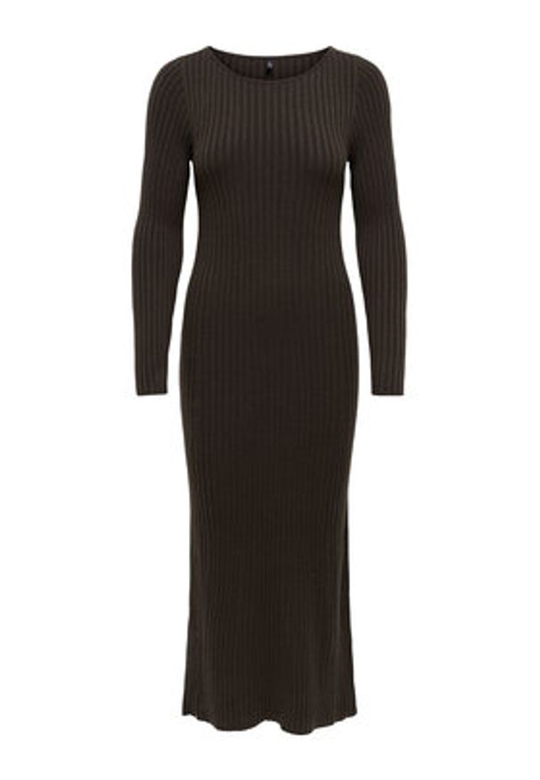 only - ONLY Sukienka dzianinowa Asta 15373788 Brązowy Regular Fit. Kolor: brązowy. Materiał: syntetyk