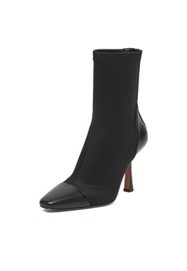 Nine West Botki CEO-NOURA-01 Czarny. Kolor: czarny. Materiał: materiał