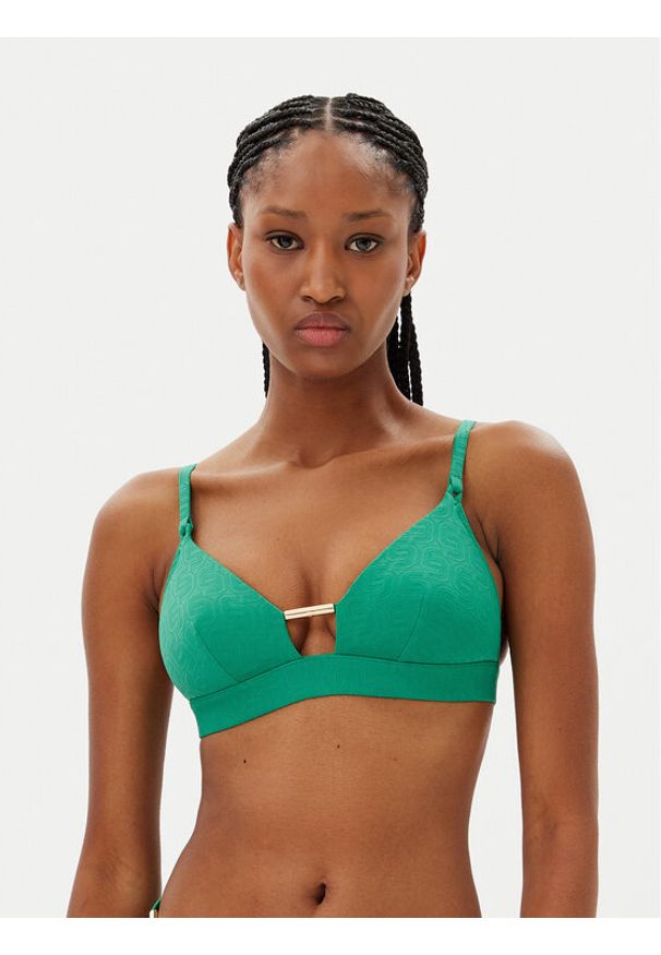 Chantelle Góra od bikini Hera C16WQF Zielony. Kolor: zielony. Materiał: syntetyk