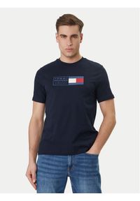 TOMMY HILFIGER - Tommy Hilfiger T-Shirt Brand Love Box MW0MW42366 Granatowy Regular Fit. Kolor: niebieski. Materiał: bawełna #1