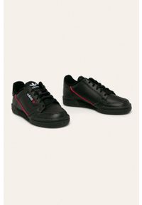 adidas Originals - Buty dziecięce Continental 80. Zapięcie: sznurówki. Kolor: czarny. Materiał: syntetyk, materiał, skóra, guma. Szerokość cholewki: normalna #5