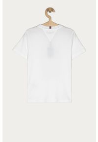 TOMMY HILFIGER - Tommy Hilfiger - T-shirt dziecięcy 128-176 cm. Okazja: na co dzień. Kolor: biały. Materiał: bawełna, dzianina. Wzór: aplikacja. Styl: casual #3