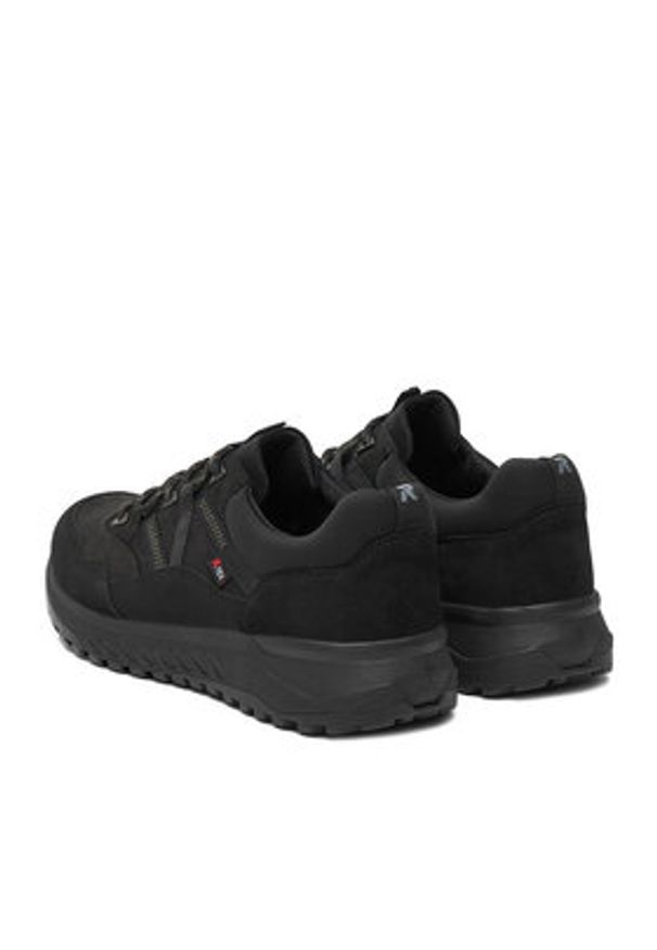 Rieker Sneakersy U0104-00 Czarny. Kolor: czarny. Materiał: nubuk, skóra
