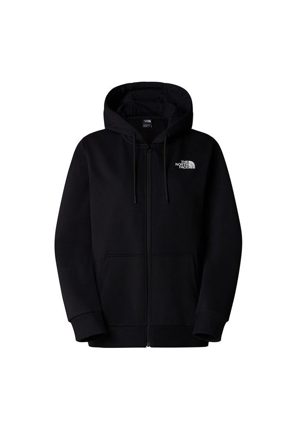 Bluza The North Face Simple Dome Full Zip 0A89EWJK31 - czarna. Okazja: na co dzień. Typ kołnierza: kaptur. Kolor: czarny. Materiał: bawełna, materiał, poliester. Styl: klasyczny, casual