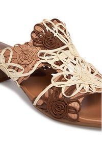 Hispanitas Klapki HV264841 C001 Brązowy. Kolor: brązowy. Materiał: materiał #6