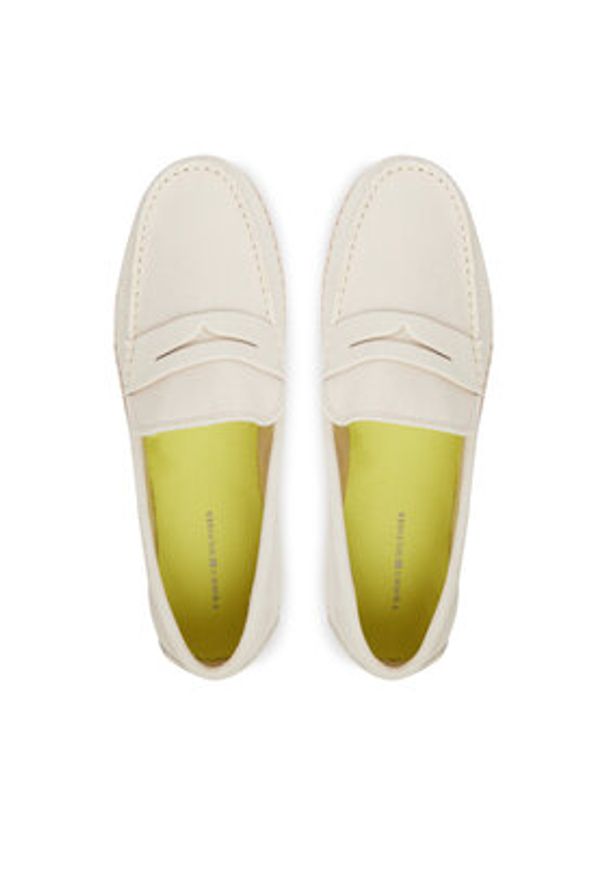 TOMMY HILFIGER - Tommy Hilfiger Espadryle Flexible Hilfiger Sde Espadrille FM0FM05794 Écru. Materiał: zamsz, skóra