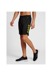 Spodenki piłkarskie męskie Hummel Core XK Poly Shorts. Kolor: czarny, żółty, wielokolorowy. Sport: piłka nożna