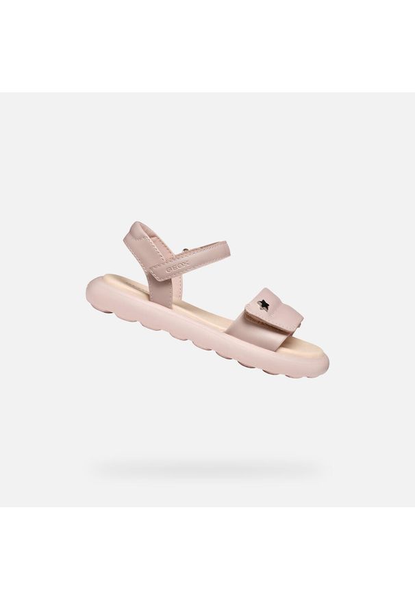 Geox - Sandały GEOX J SANDAL PUFFYPOP GI Rose. Kolor: różowy. Materiał: syntetyk. Sezon: lato