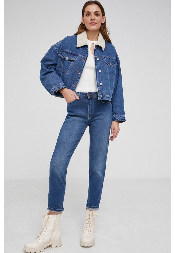 Answear Lab - Jeans. Kolor: niebieski. Styl: wakacyjny