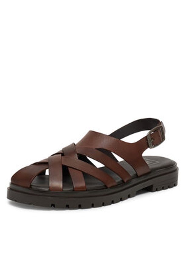 G-Star RAW - G-Star Raw Sandały WI34-23568-02 Brązowy. Kolor: brązowy. Materiał: skóra