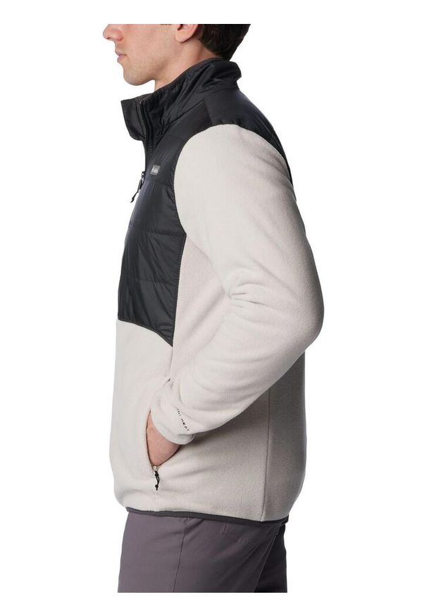 columbia - Polarowy sweter męski Columbia Basin Butte Fleece Full Zip. Kolor: beżowy, szary, wielokolorowy. Materiał: polar. Sezon: zima, jesień. Sport: turystyka piesza