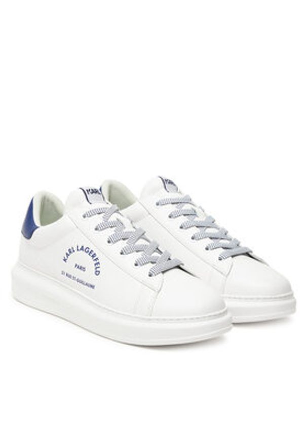 Karl Lagerfeld - KARL LAGERFELD Sneakersy KL52538K Granatowy. Kolor: niebieski. Materiał: skóra