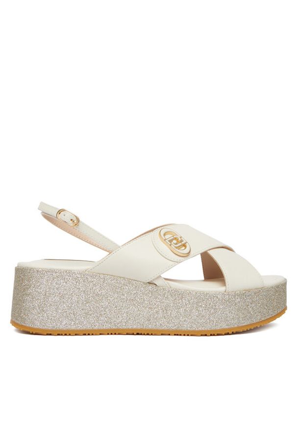 Liu Jo Sandały Flo 03 SA6141 PX106 Biały. Kolor: biały. Materiał: skóra